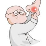 鼻前庭炎的症狀包含鼻孔周圍疼痛感、鼻頭鼻翼紅腫或感覺乾燥甚至有硬塊感。